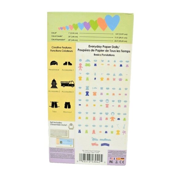 Provo Craft Everyday Paper Dolls Shapes Cartridge Kit Cricut Machines - Picture 3 of 3